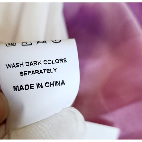 Pink & Purple Floral Midi Fit And Flare Dress With V-Neck Sleeveless Design NWT - Picture 15 of 16